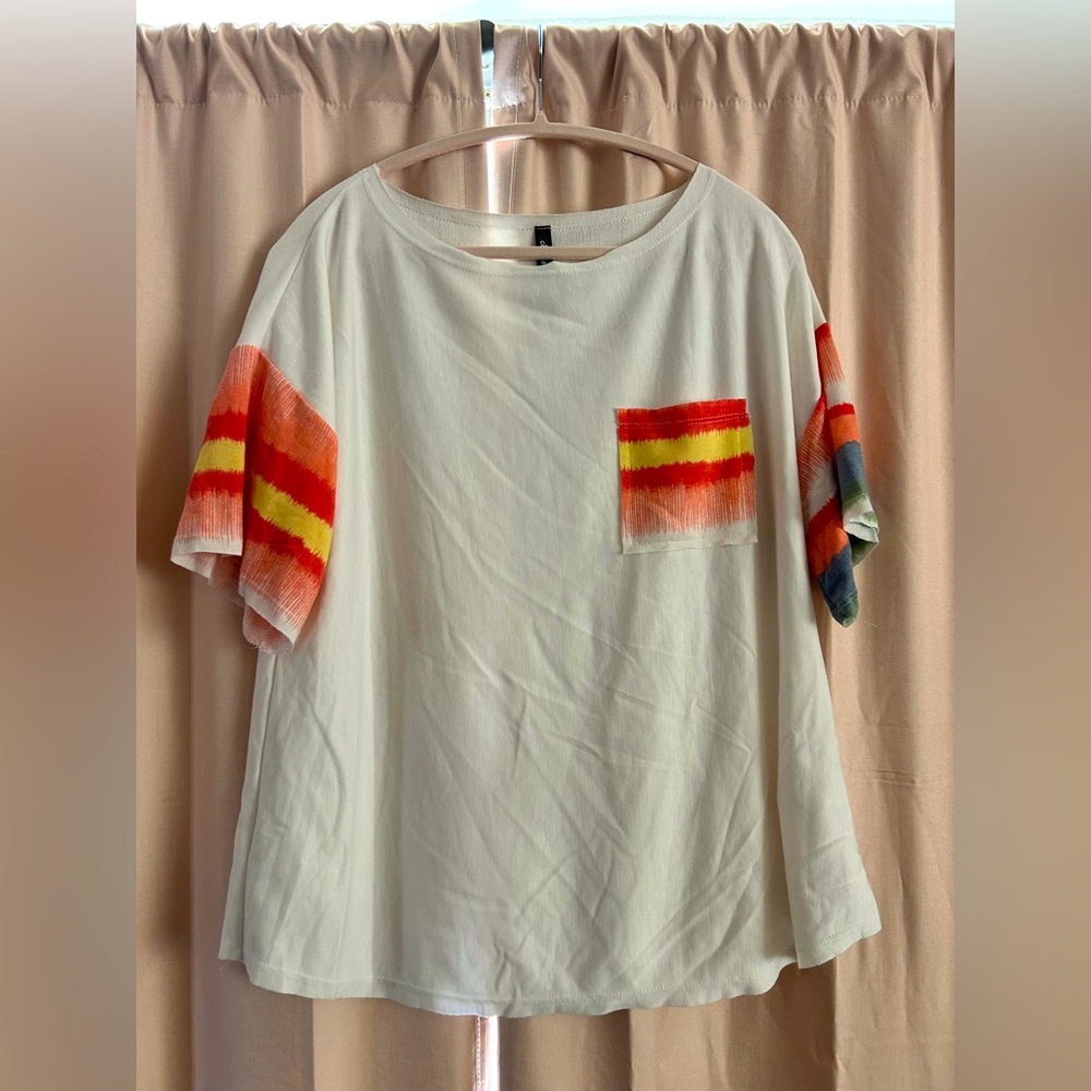 Striped Sleeve Tee